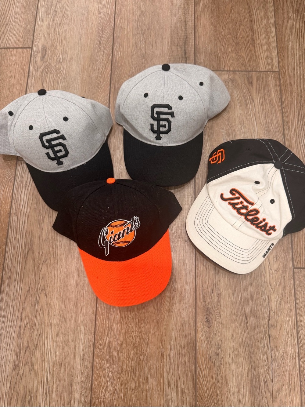 San Francisco Giants Cap Set — Gray, Black & Orange